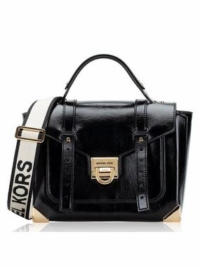 MICHAEL Michael Kors Manhattan Medium
Patent Leather School Satchel Black
